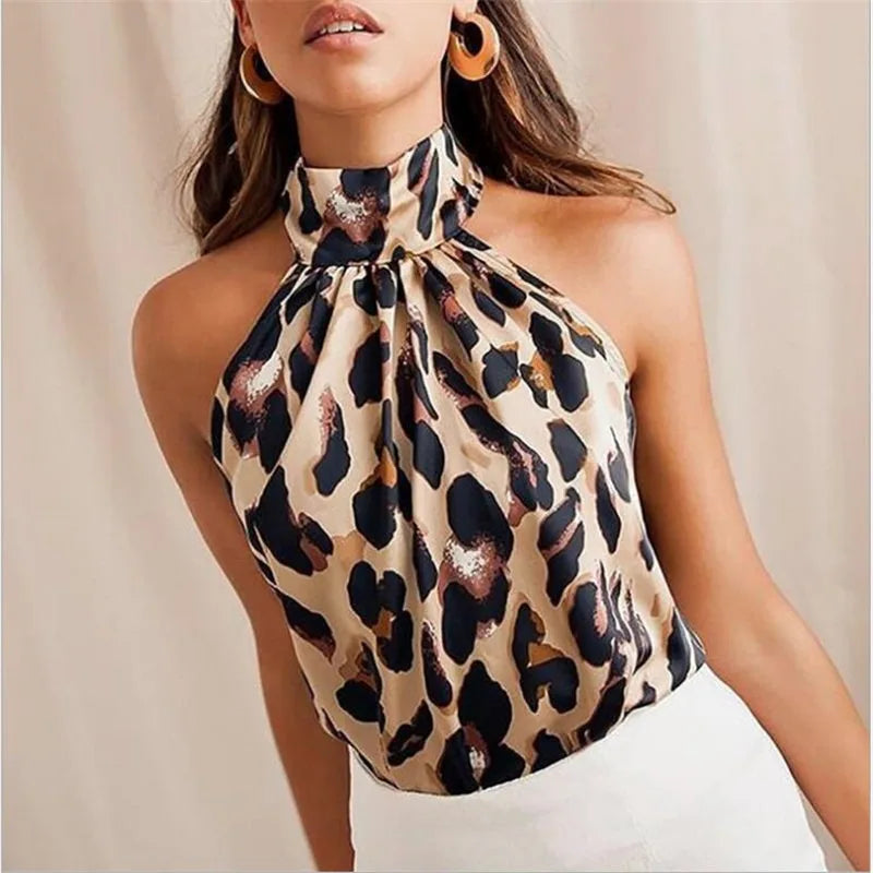 Top con cuello halter